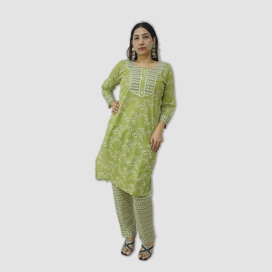 Women's Slim Fit Kurti Set